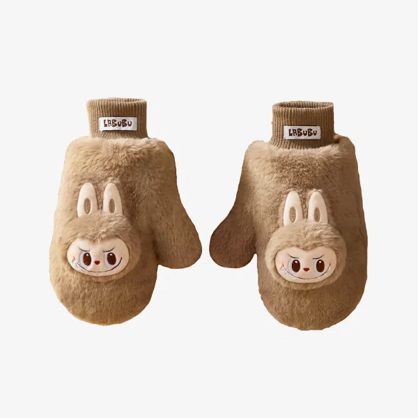 labubu-warm-fluffy-holiday-plush-gloves